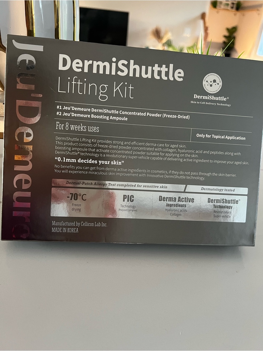 DermiShuttle Lifting Kit - Black and Silver Box